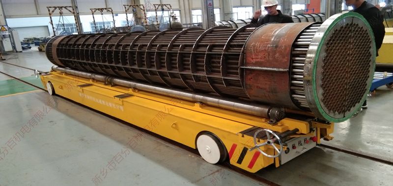 電動(dòng)軌道地平車(chē)運(yùn)用在圓柱形工件加工方案