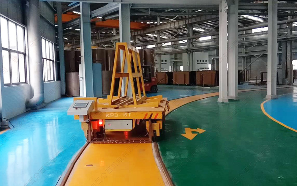 車間鋪設(shè)電動地平車軌道時怎么計(jì)算轉(zhuǎn)彎半徑